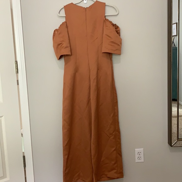 NWT Asos Bonded off the shoulder jumpsuit sz 6 - Picture 8 of 9